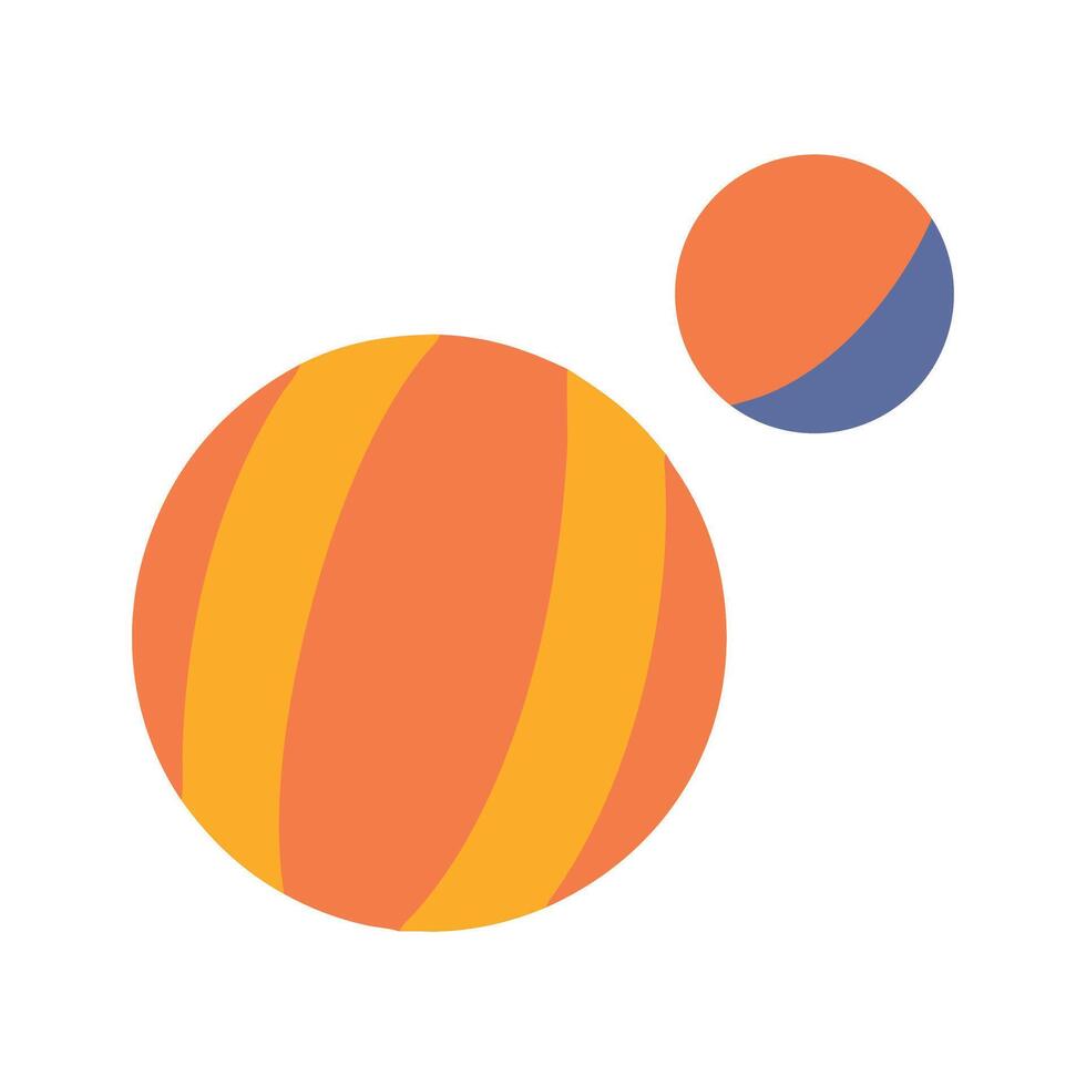 Minimalist planets illustration on a black background graphic. vector