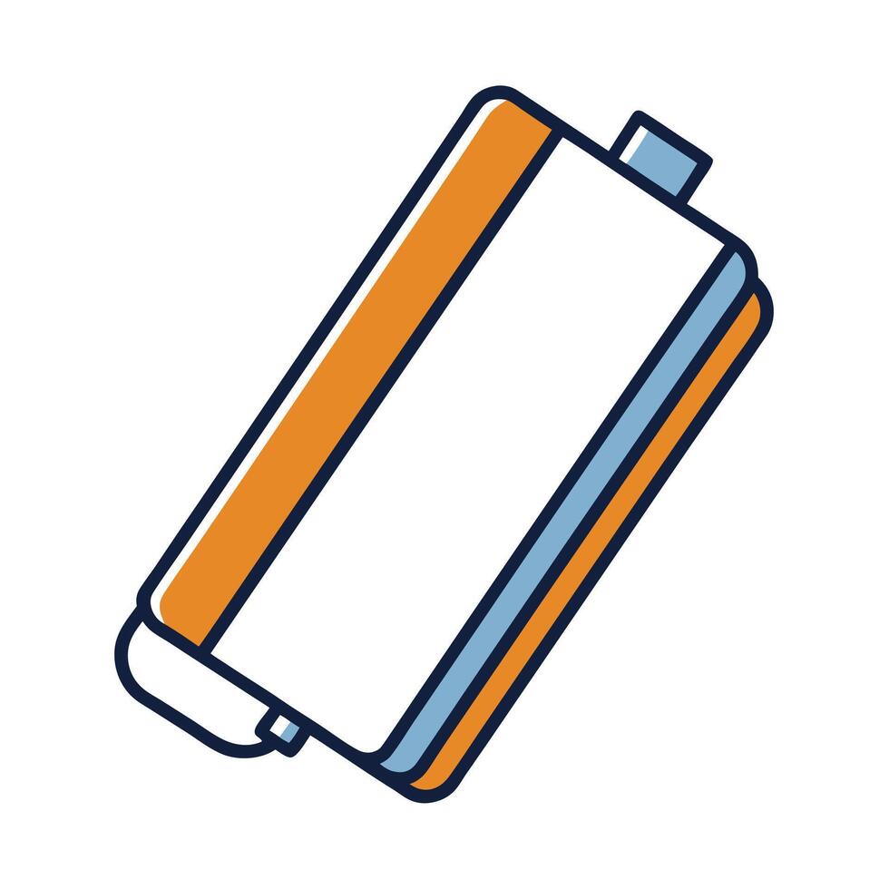 Battery Icon Illustration on White Background vector