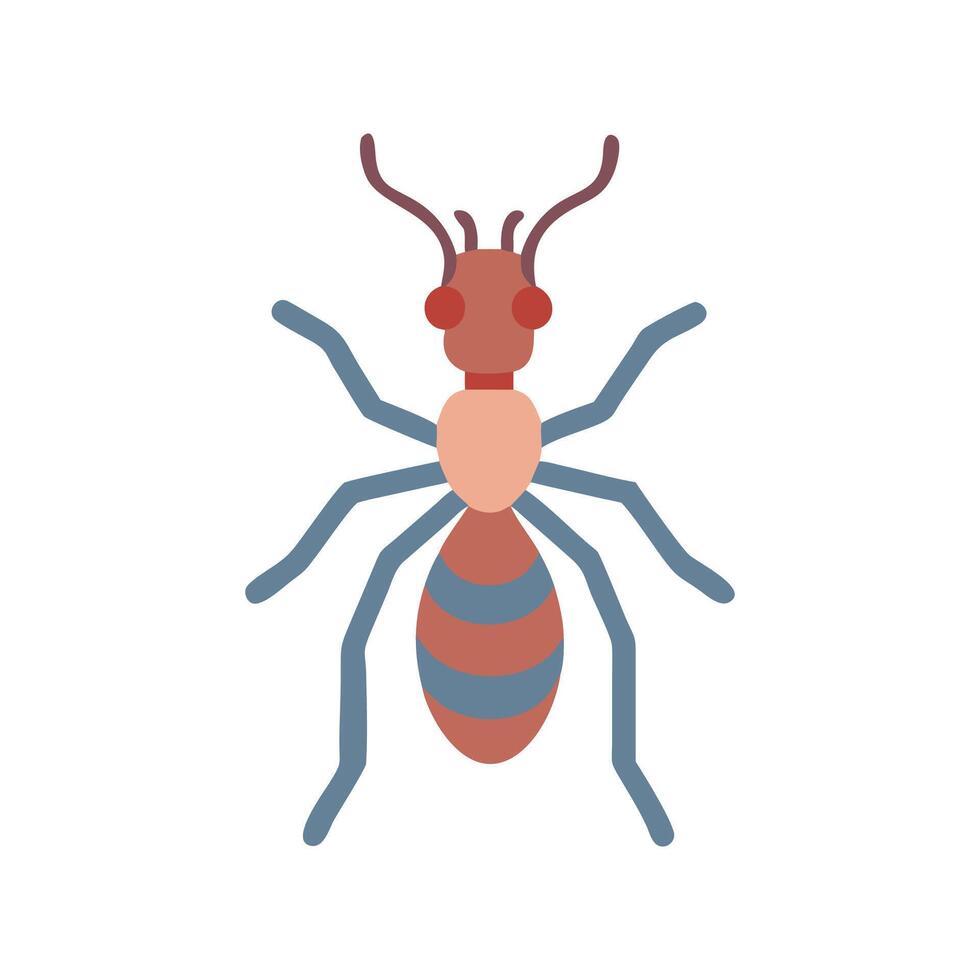 Queen Ant Icon with Flat Design vector