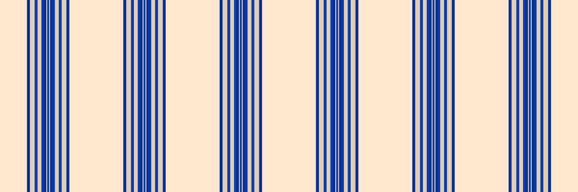 Tustomizable fabric texture pattern, simplicity background textile seamless. Eividing stripe vertical lines in blue and light colors. vector