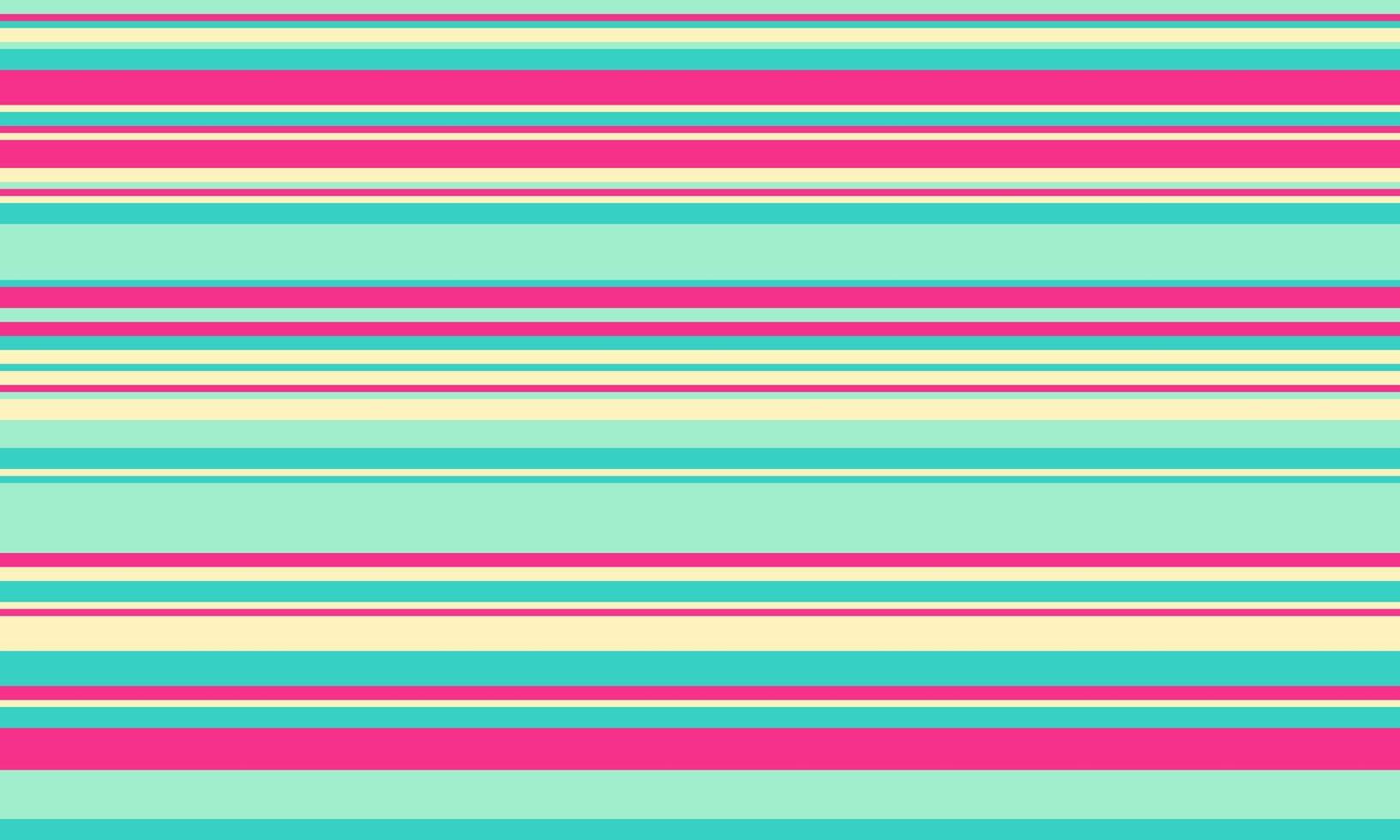 Vibrant horizontal stripes in teal, pink, and cream create a cheerful, playful pattern. vector