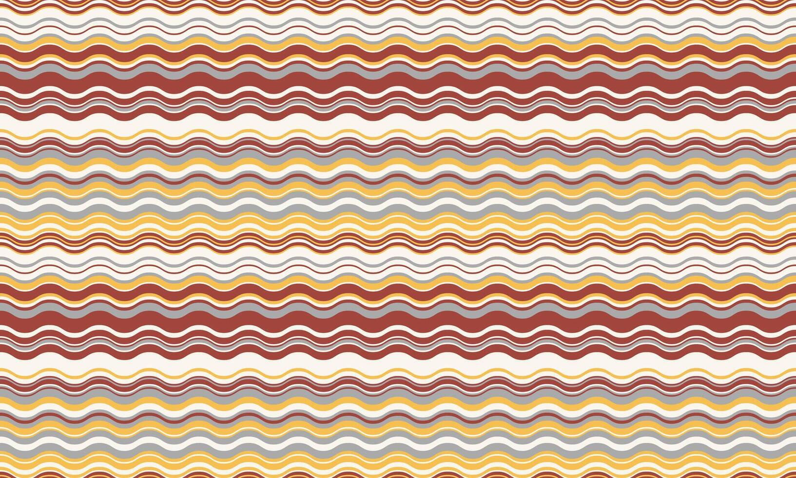Abstract wavy stripes background. Elegant, repeating pattern in warm earth tones. Perfect for website banners, textile designs, or packaging. Evokes feelings of warmth, comfort, and subtle movement. vector