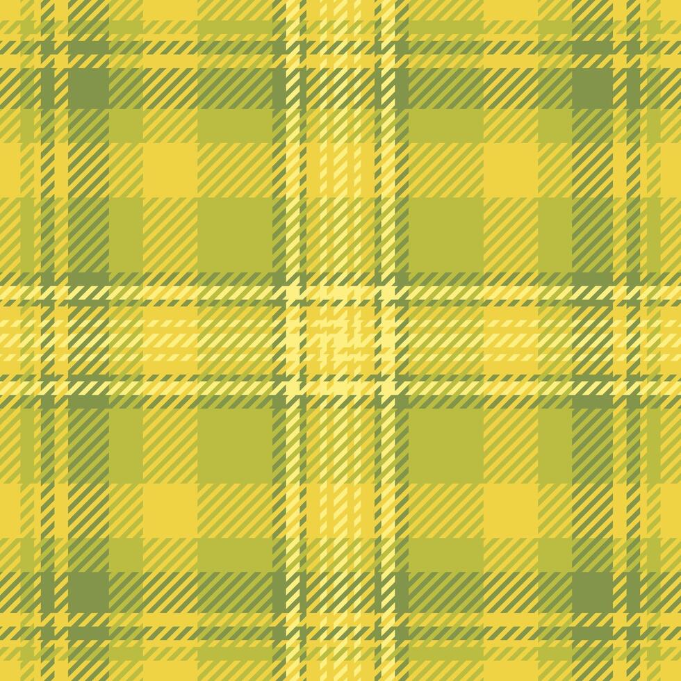 Vibrant yellow and green plaid pattern. Perfect for textile design, apparel, or website backgrounds. This cheerful, seamless texture evokes feelings of warmth and optimism. vector