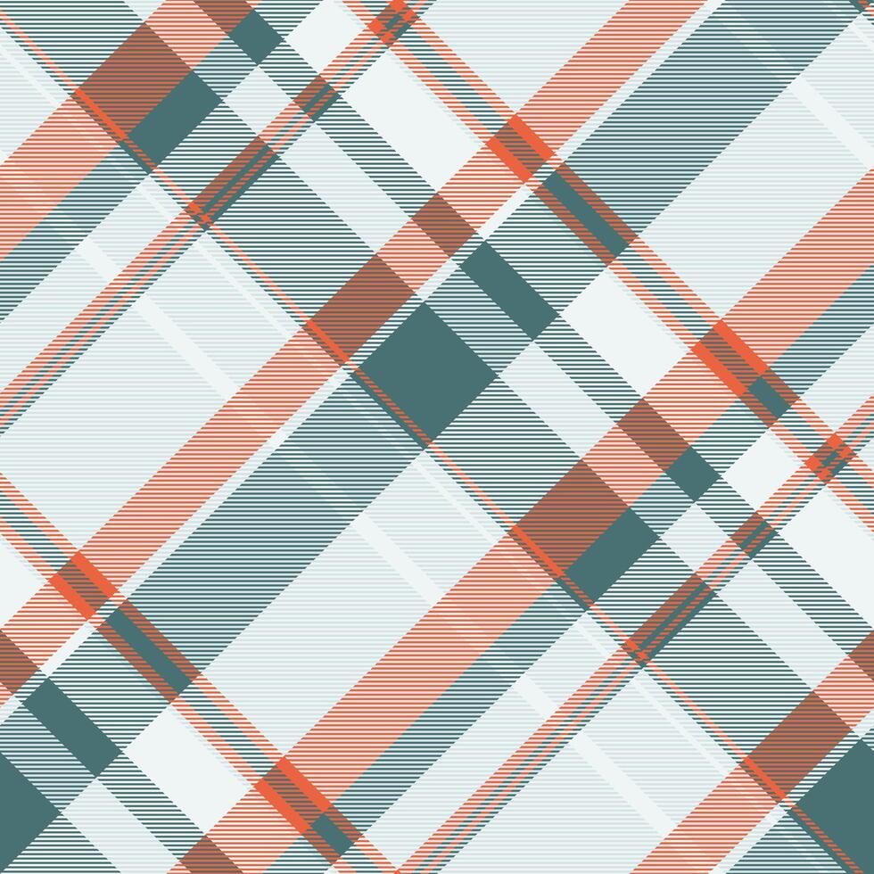 Duvet cover textile plaid fabric, ornamental background pattern. Improvement tartan texture seamless check in white and cyan colors. vector