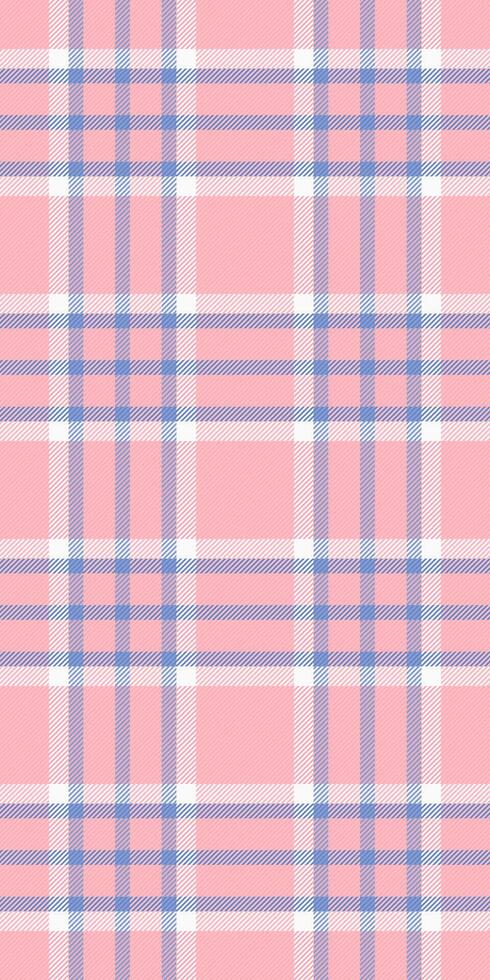 Free check seamless textile, 50s plaid tartan texture. Baby fabric background pattern in light and red colors. vector