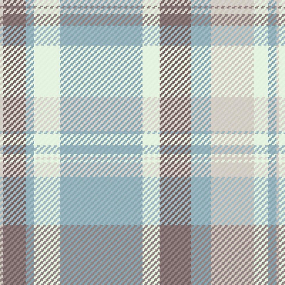 Subtle pastel plaid pattern. Soft blues, creams, and browns create a calming, versatile texture ideal for textile design, fashion, and website backgrounds. vector