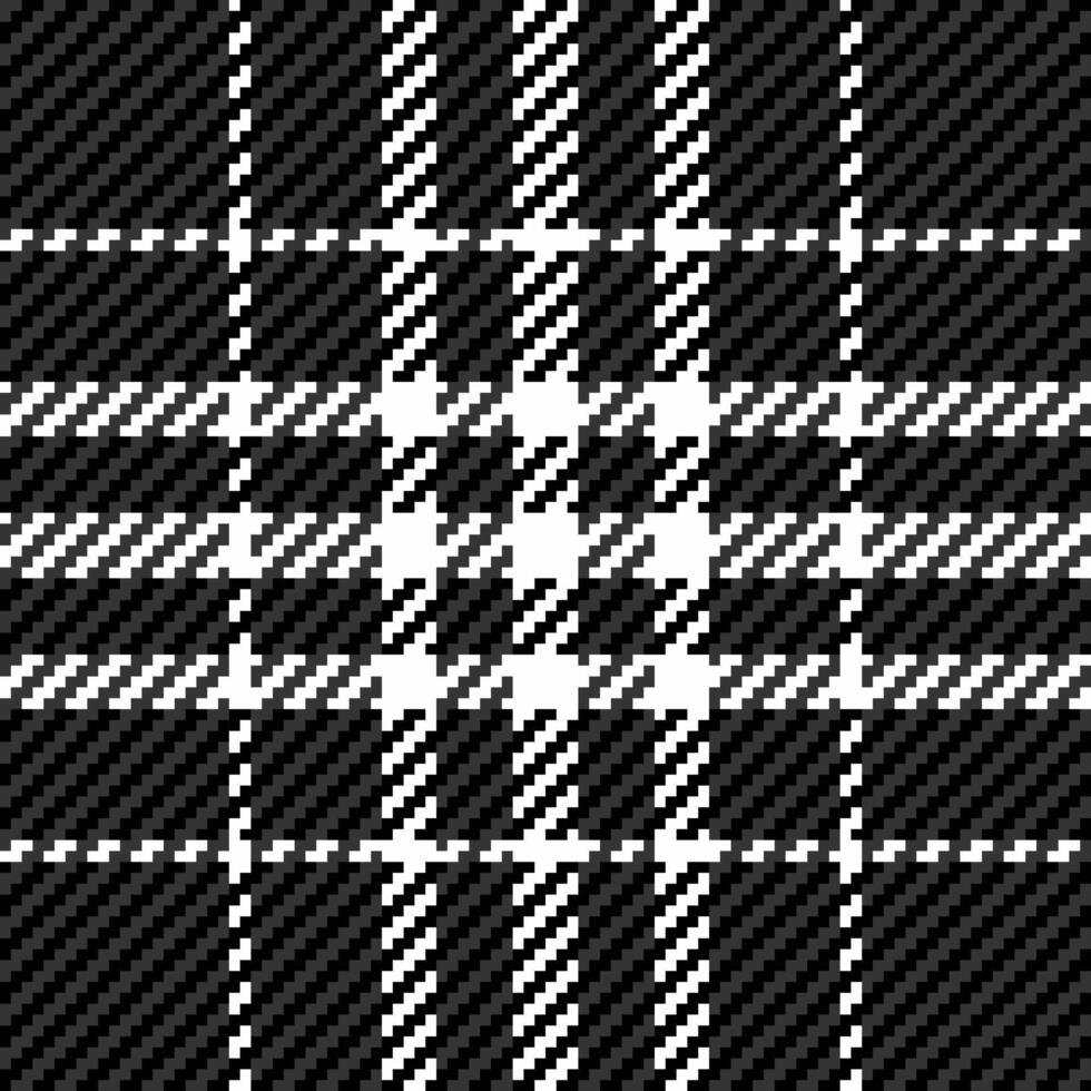 Stylish monochrome plaid pattern. Perfect for textile design, fashion, or website backgrounds. The intricate weave creates a sophisticated, timeless feel. vector