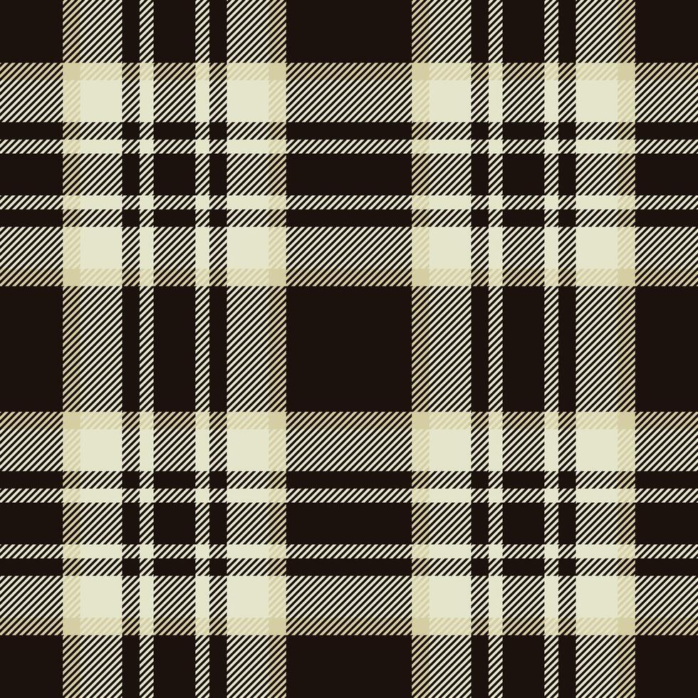 Elegant black and beige plaid pattern. Perfect for textile design, website backgrounds, or stylish autumnal projects. vector