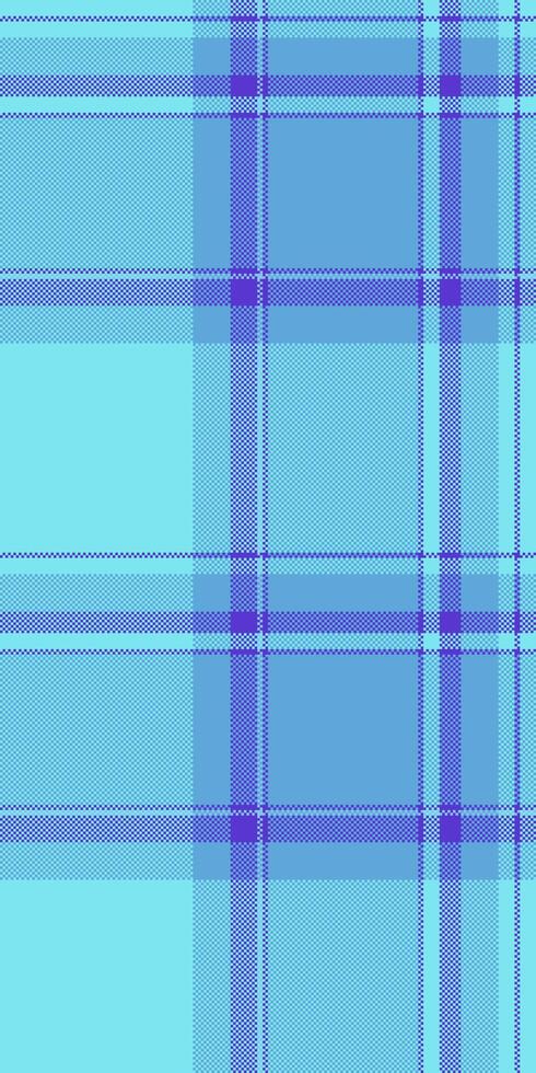 Vibrant teal and purple plaid pattern. Perfect for textile design, fashion, backgrounds, or website graphics. This cheerful, textured image evokes feelings of freshness and style. vector