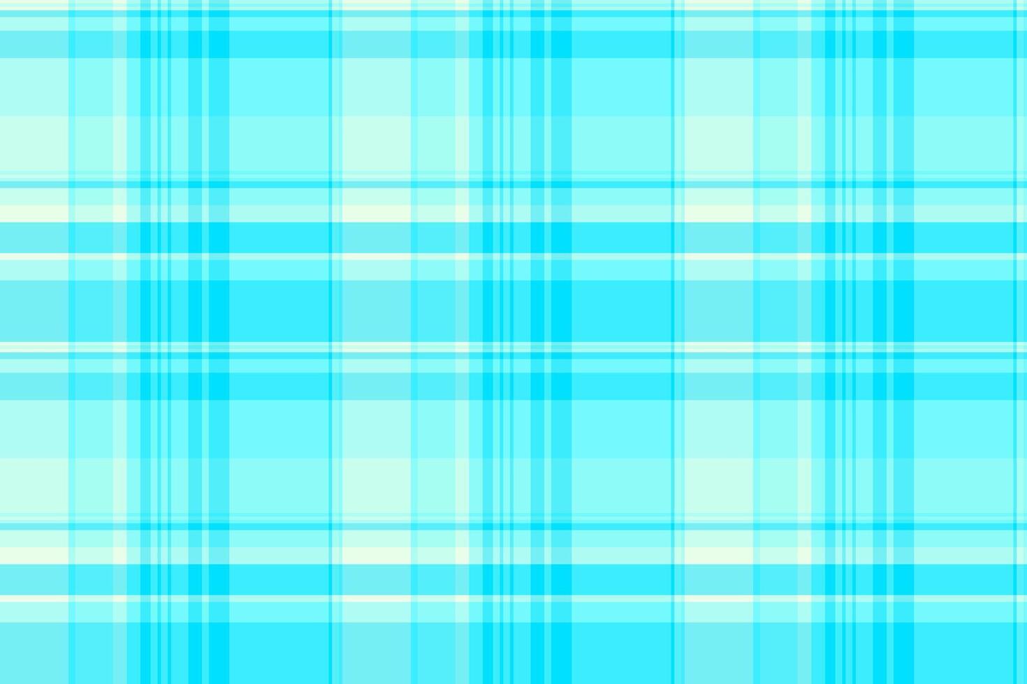 Independence day check textile texture, handmade plaid tartan. Pano seamless fabric background pattern in cyan and teal colors. vector