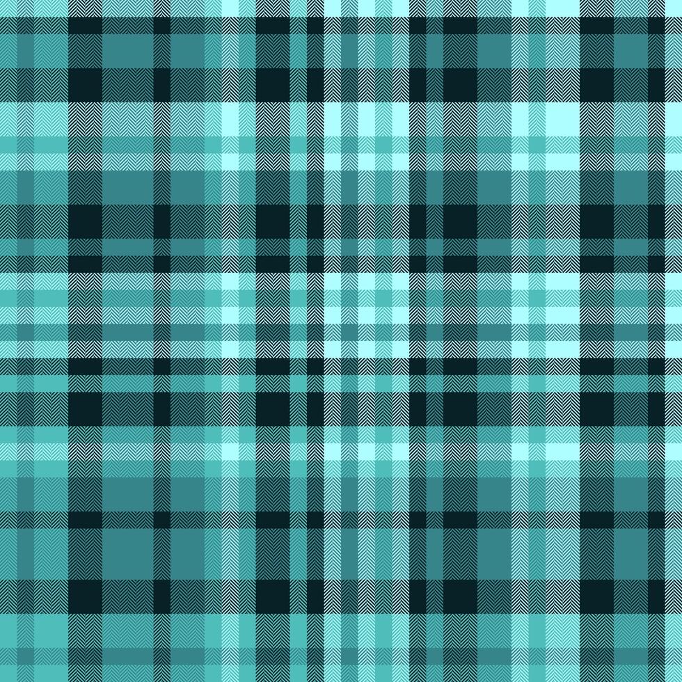 Serene teal and black plaid pattern. Perfect for textile design, fashion, website backgrounds, or wrapping paper. This calming, textured image evokes feelings of tranquility and sophistication. vector