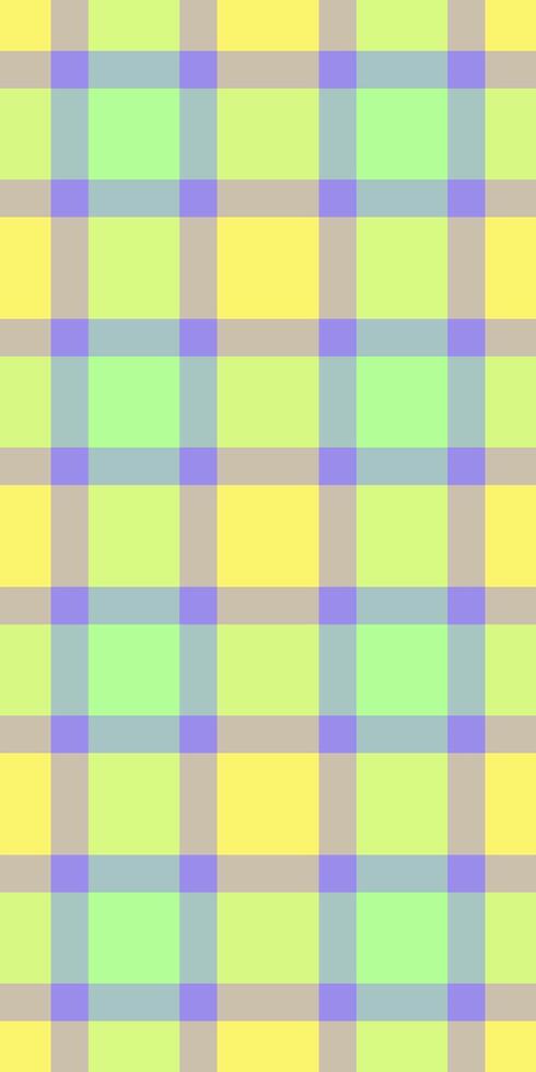 Vibrant pastel plaid pattern. Perfect for textile design, website backgrounds, or cheerful branding. This cheerful, seamless texture evokes feelings of spring and optimism. vector