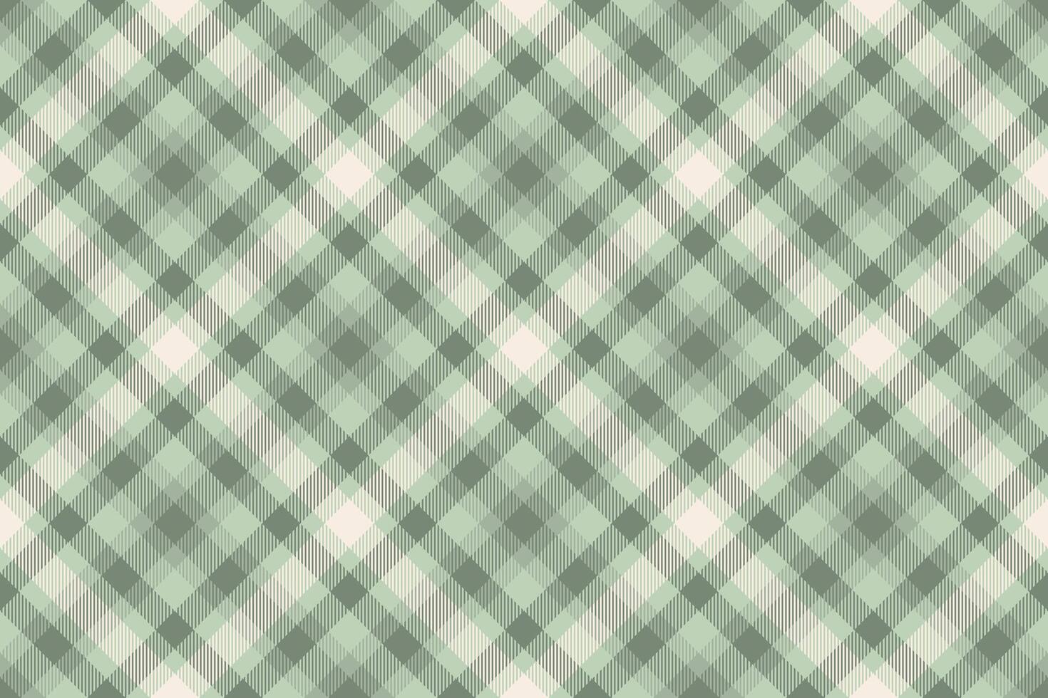 Subtle sage green and cream plaid pattern. Perfect for textile designs, website backgrounds, or fashion illustrations. vector