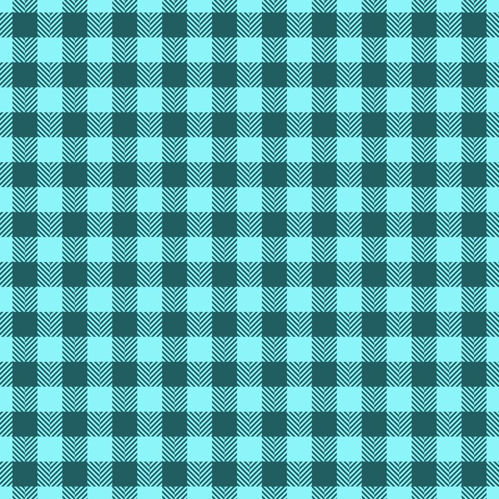 Vibrant teal and aqua gingham pattern. Perfect for textile designs, backgrounds, website assets, or crafting projects. This cheerful, repeating texture offers a fresh, modern take on classic plaid. vector