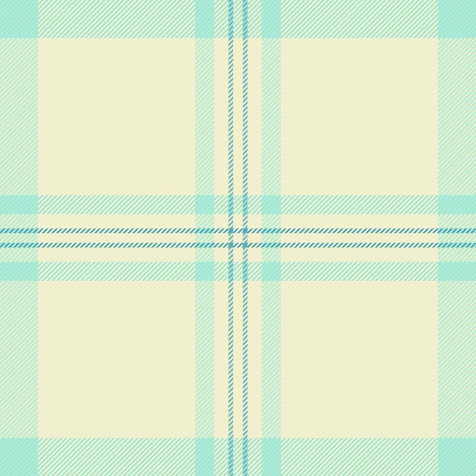 Soft pastel plaid pattern in calming mint and cream tones. Perfect for textile design, website backgrounds, or crafting projects. This subtle, elegant texture evokes a sense of peace and serenity. vector