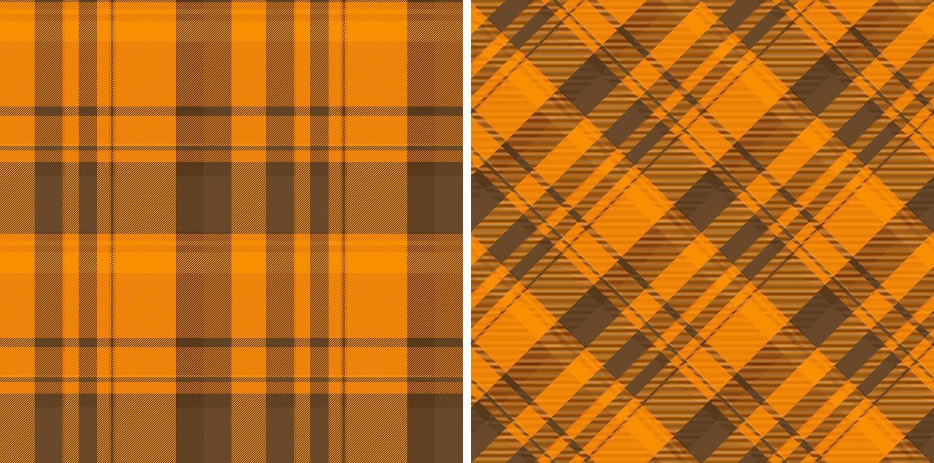 Plaid textile seamless of fabric pattern with a texture background check tartan. Set in fall colors. Perfect fashion choices for any occasion. vector