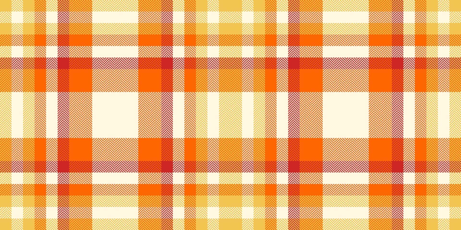 Vibrant autumnal plaid pattern in warm orange and cream hues. Perfect for textile design, fallthemed projects, or adding a touch of rustic charm to your designs. vector