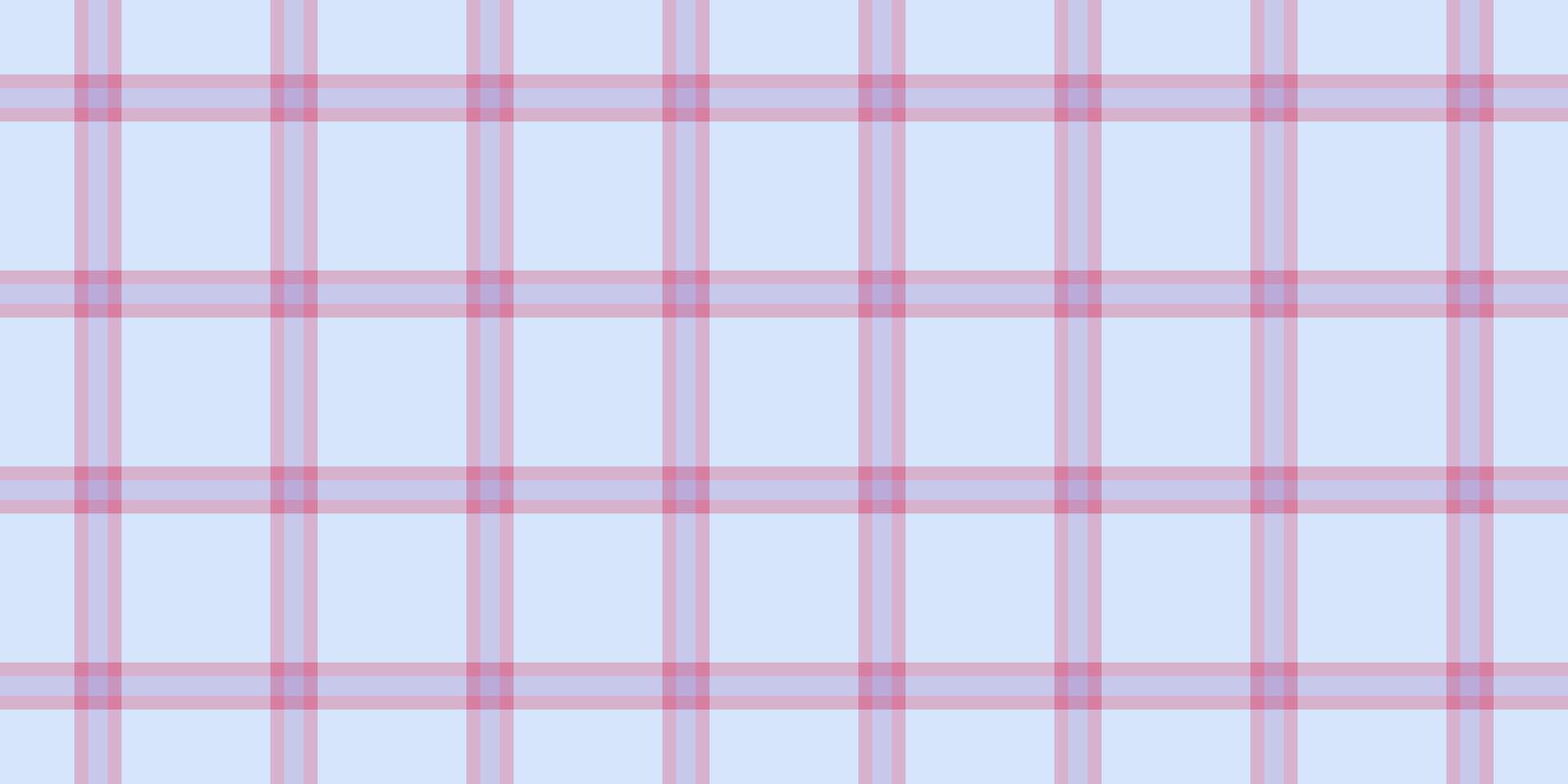 Subtle pastel pink and light blue plaid pattern. Perfect for backgrounds, textiles, stationery, or website design. Elegant, minimalist aesthetic conveys calm and order. vector