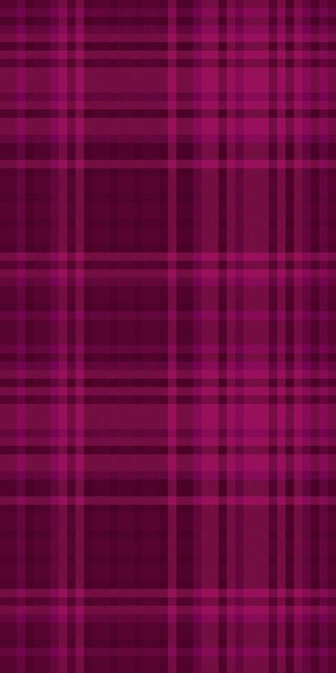 Brazil plaid pattern, 20s seamless texture textile. Rosa background fabric tartan check in pink and dark colors. vector