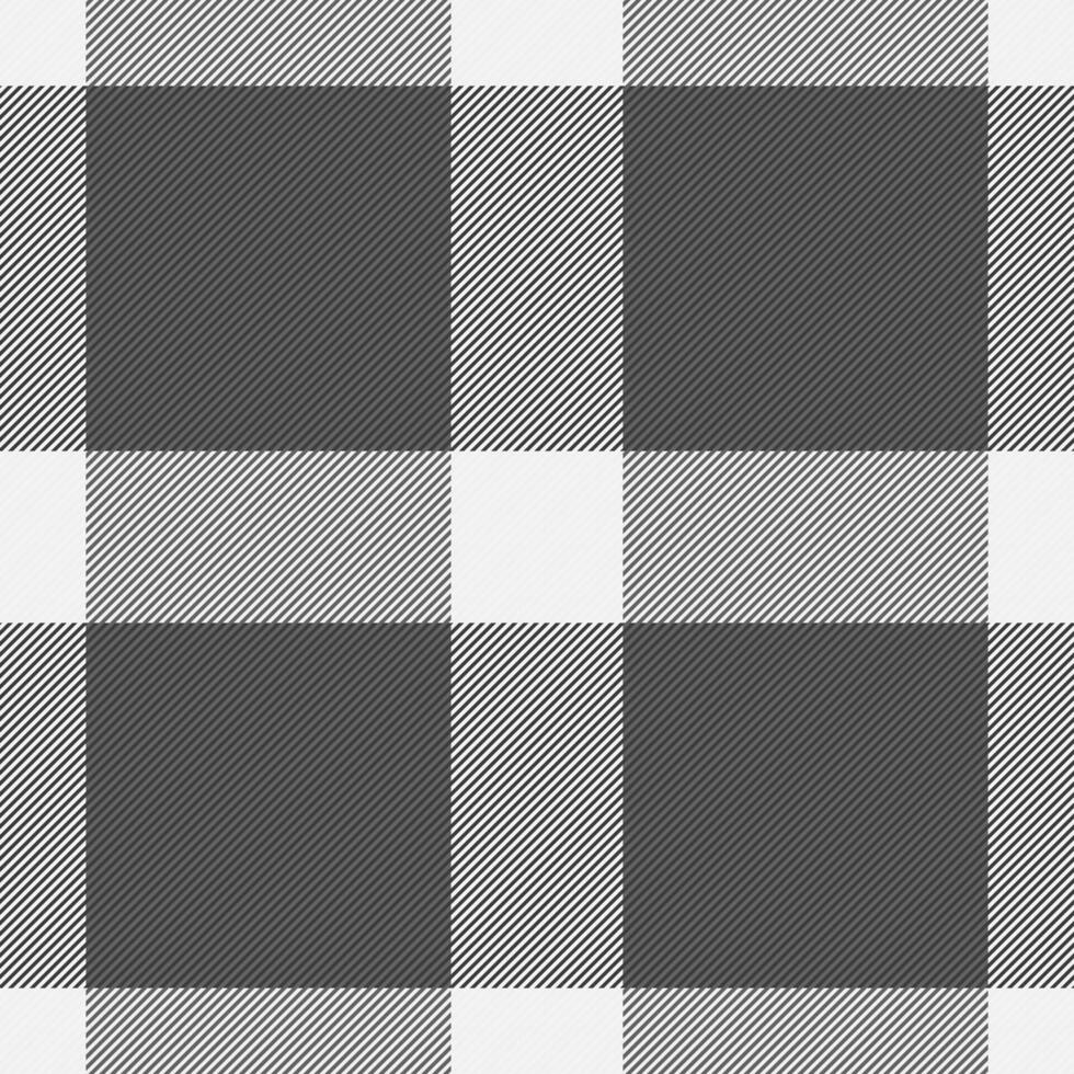 Stylish grayscale buffalo plaid pattern. Perfect for textile design, website backgrounds, or adding a touch of rustic elegance to your projects. vector
