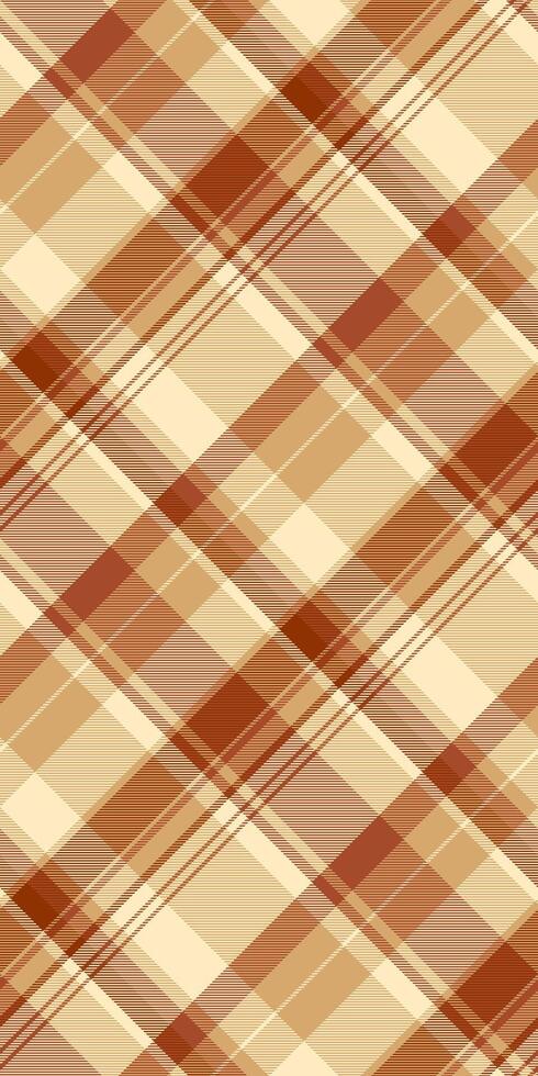 Elegant diagonal plaid pattern in warm earth tones. Perfect for fallthemed designs, textiles, or website backgrounds. Creates a feeling of warmth and comfort. vector