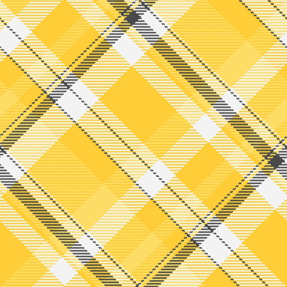Sunny plaid pattern in shades of yellow and white with charcoal lines. Perfect for backgrounds, textiles, or adding a touch of cheerful warmth. vector