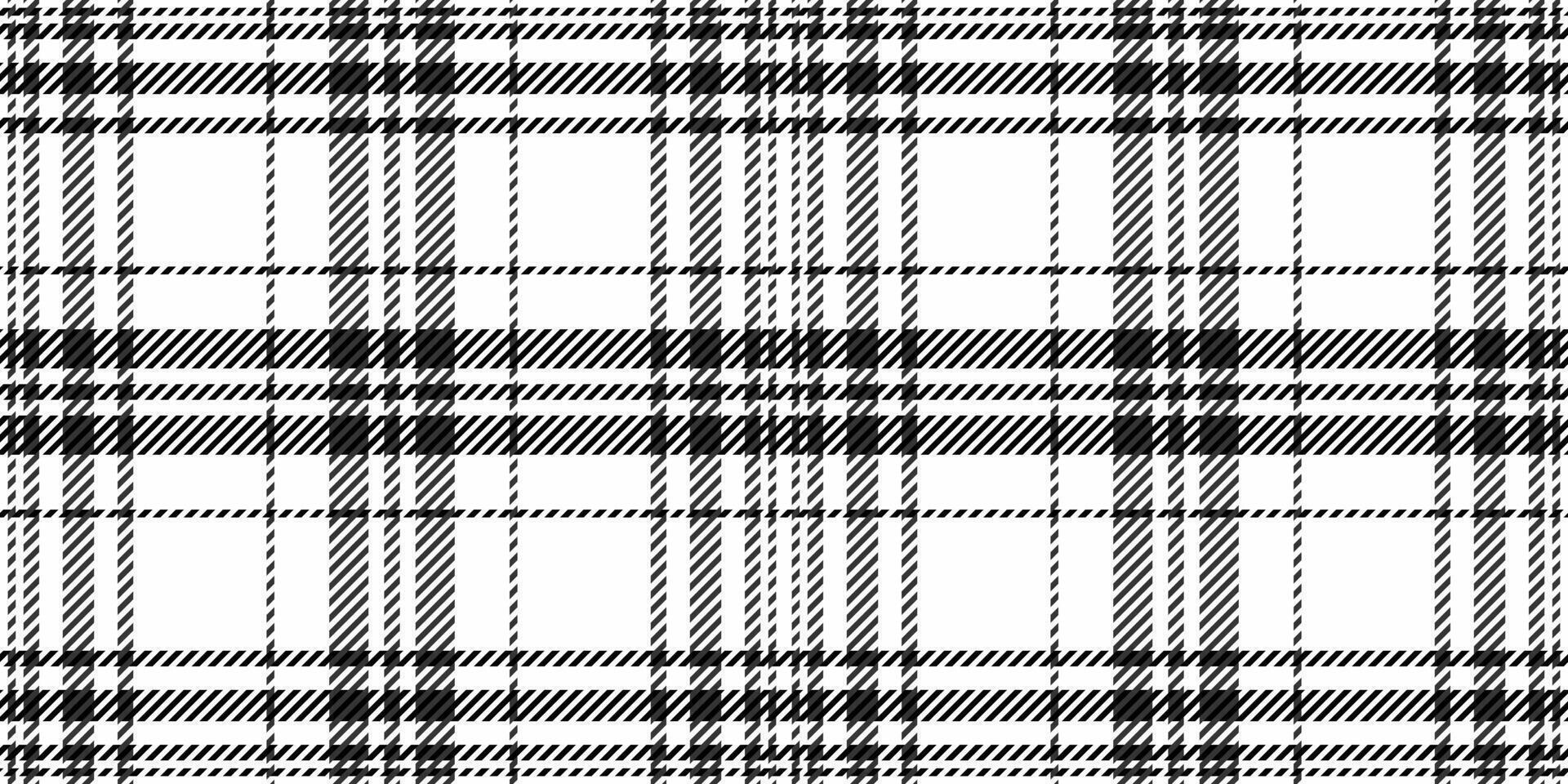 Stylish black and white plaid pattern. Perfect for textile design, website backgrounds, or any project needing a classic, timeless aesthetic. vector