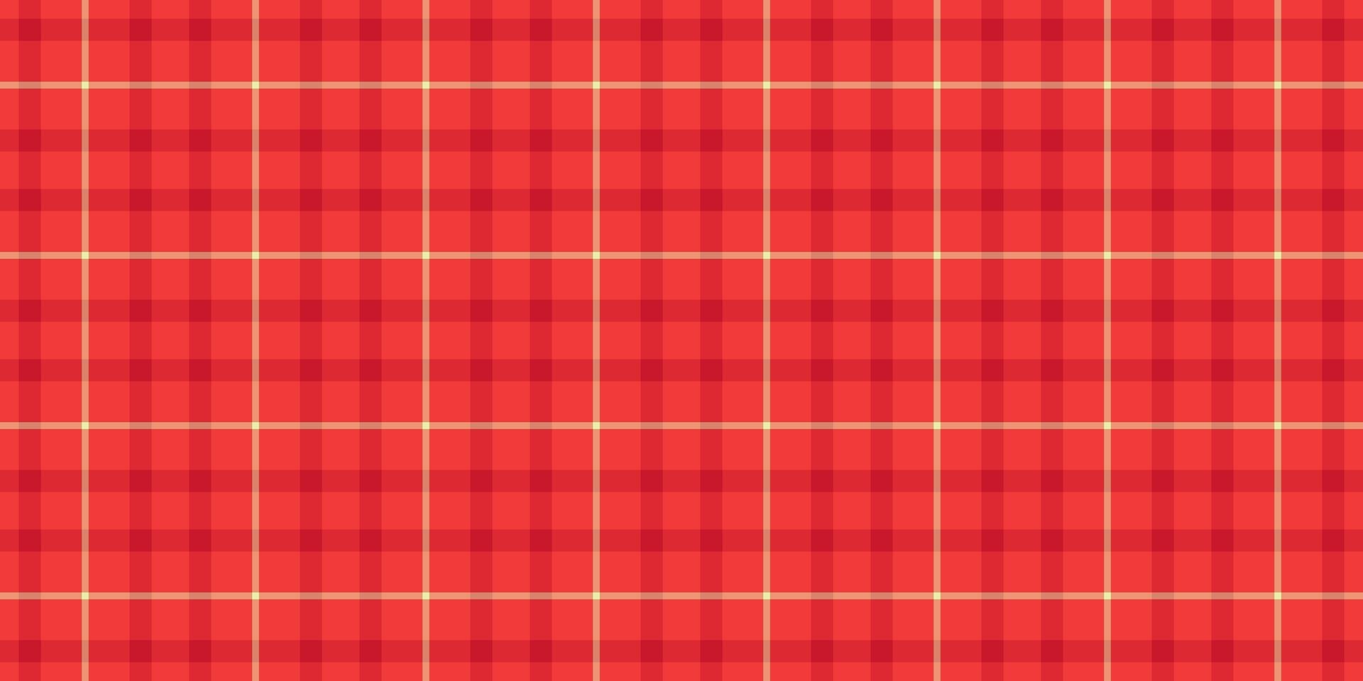 Drawing fabric texture pattern, industrial tartan plaid. Man check seamless background textile in red and orange colors. vector