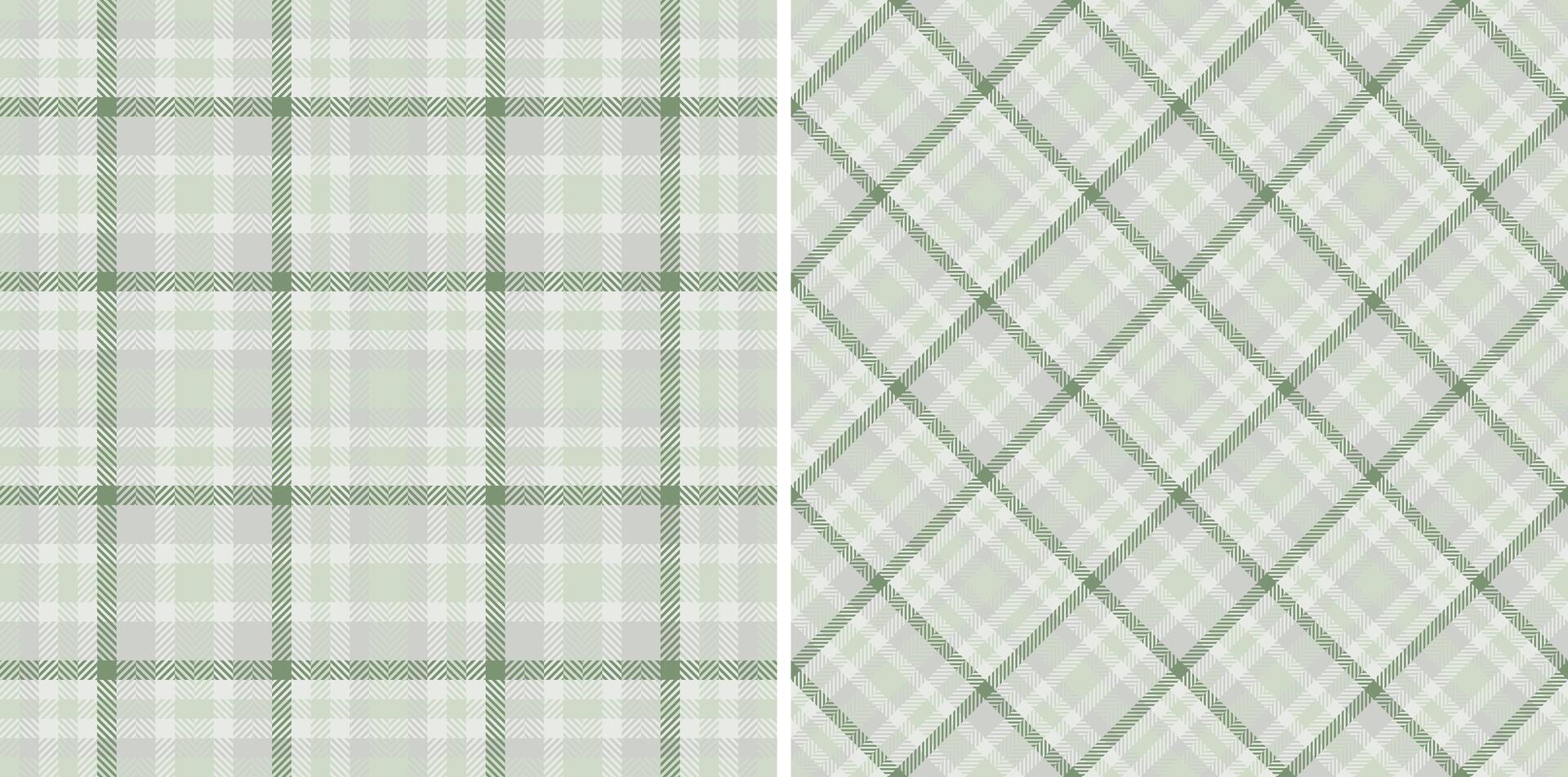 Elegant pastel green and white plaid patterns. Perfect for textile design, wallpaper, or website backgrounds. These subtle, sophisticated textures evoke feelings of tranquility and calm. vector