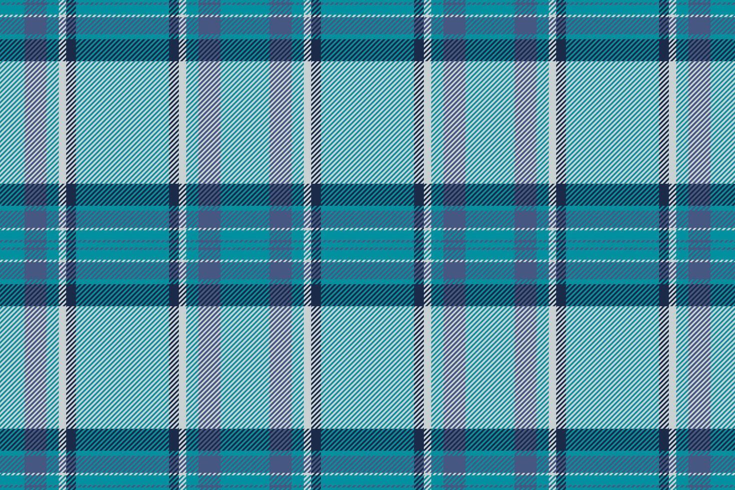 Seamless teal and grey plaid pattern. Perfect for textile design, website backgrounds, or fashion projects. vector