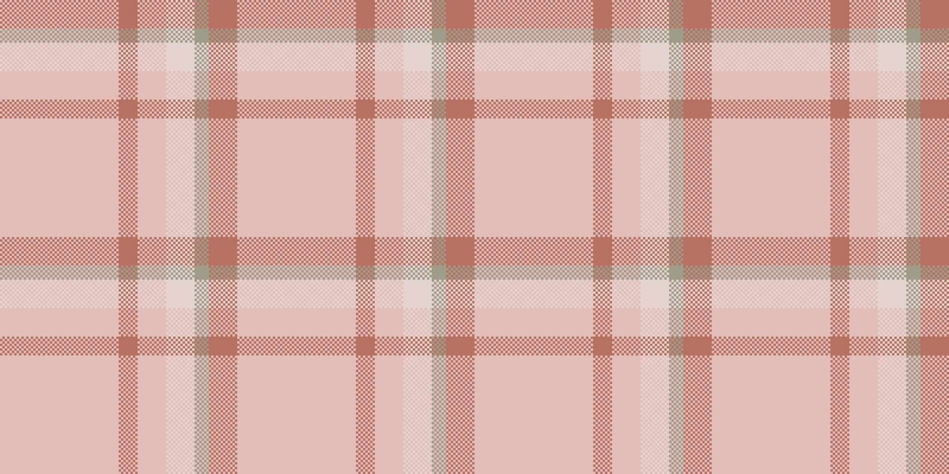 Soft pink and dusty rose plaid pattern. Perfect for textile design, website backgrounds, or crafting projects. This delicate, seamless texture evokes feelings of warmth and tranquility. vector