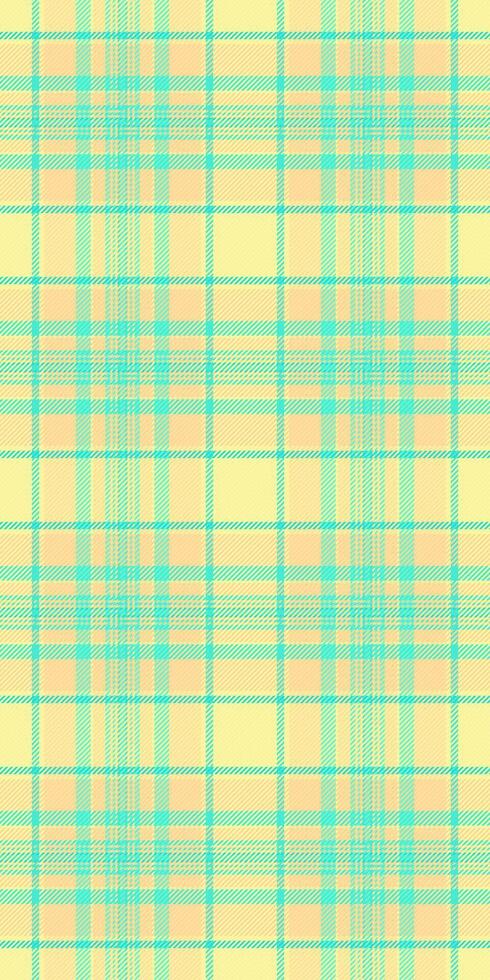 Femininity check background textile, plank texture plaid tartan. Multicultural fabric seamless pattern in amber and yellow colors. vector