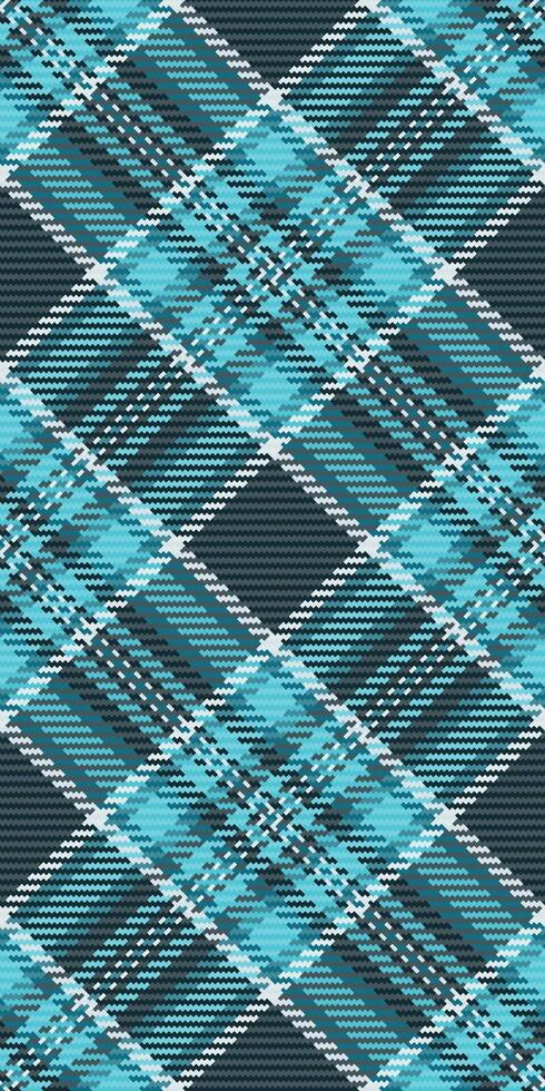 Cool aqua and teal plaid pattern. Stylish diagonal lines create a textured, modern design perfect for fashion, textiles, or web backgrounds. A versatile image conveying freshness and sophistication. vector