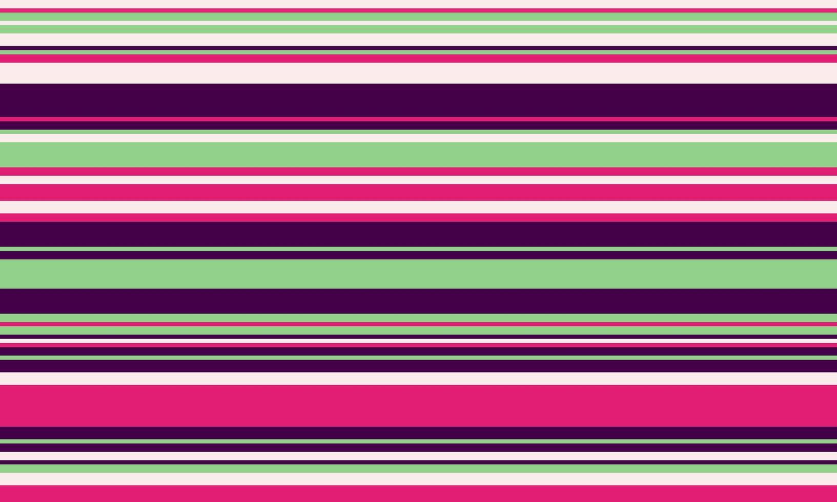 Vibrant horizontal stripes in pink, purple, and green create a bold, seamless pattern. Ideal for textile design, web backgrounds, or any project needing a dynamic, modern aesthetic. vector