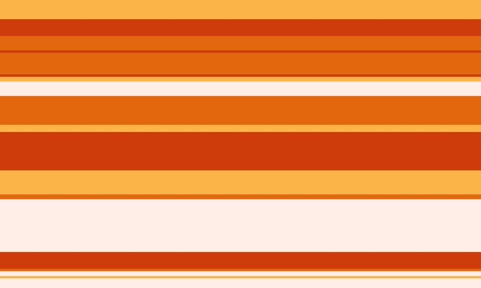 Vibrant horizontal stripes in warm orange and white create a dynamic, energetic background. Perfect for website banners, social media graphics, or textile designs. vector