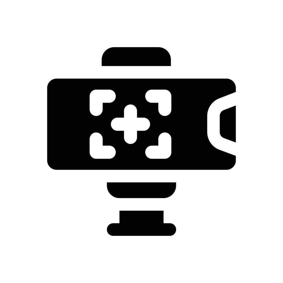 selfie glyph icon. Strong and solid icon for websites and mobile apps. vector