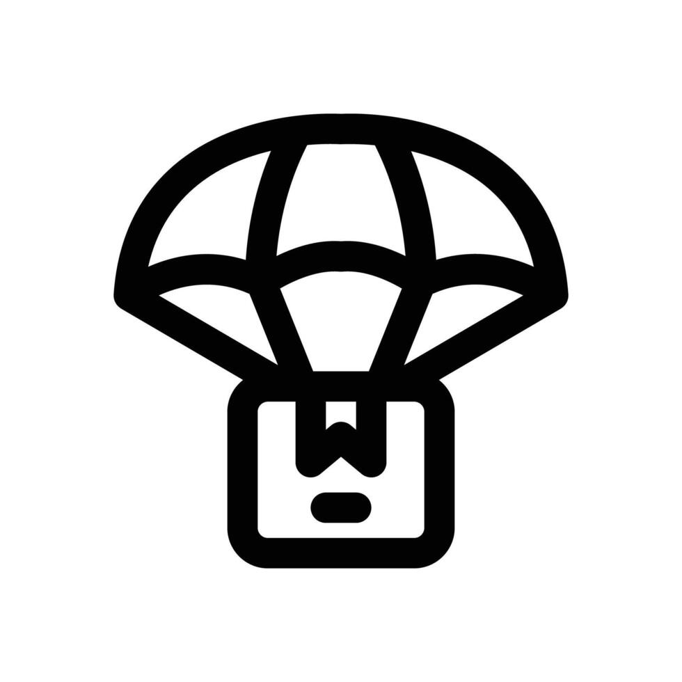 airdrop line icon. Clean and minimalist icon for websites and mobile apps. vector