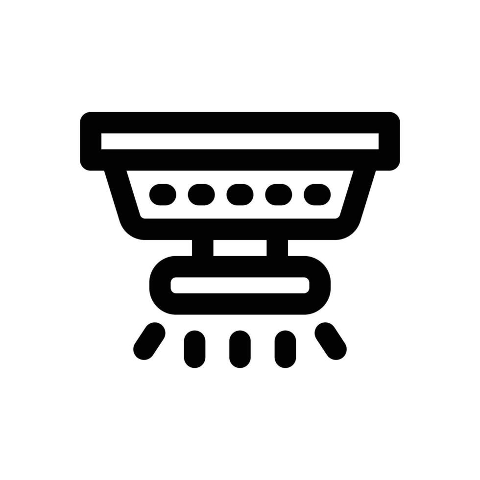 smoke detector line icon. Clean and minimalist icon for websites and mobile apps. vector