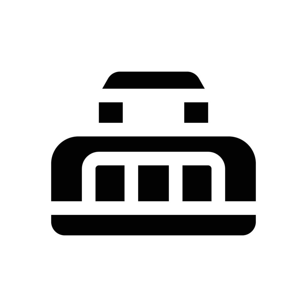 sport bag glyph icon. Strong and solid icon for websites and mobile apps. vector