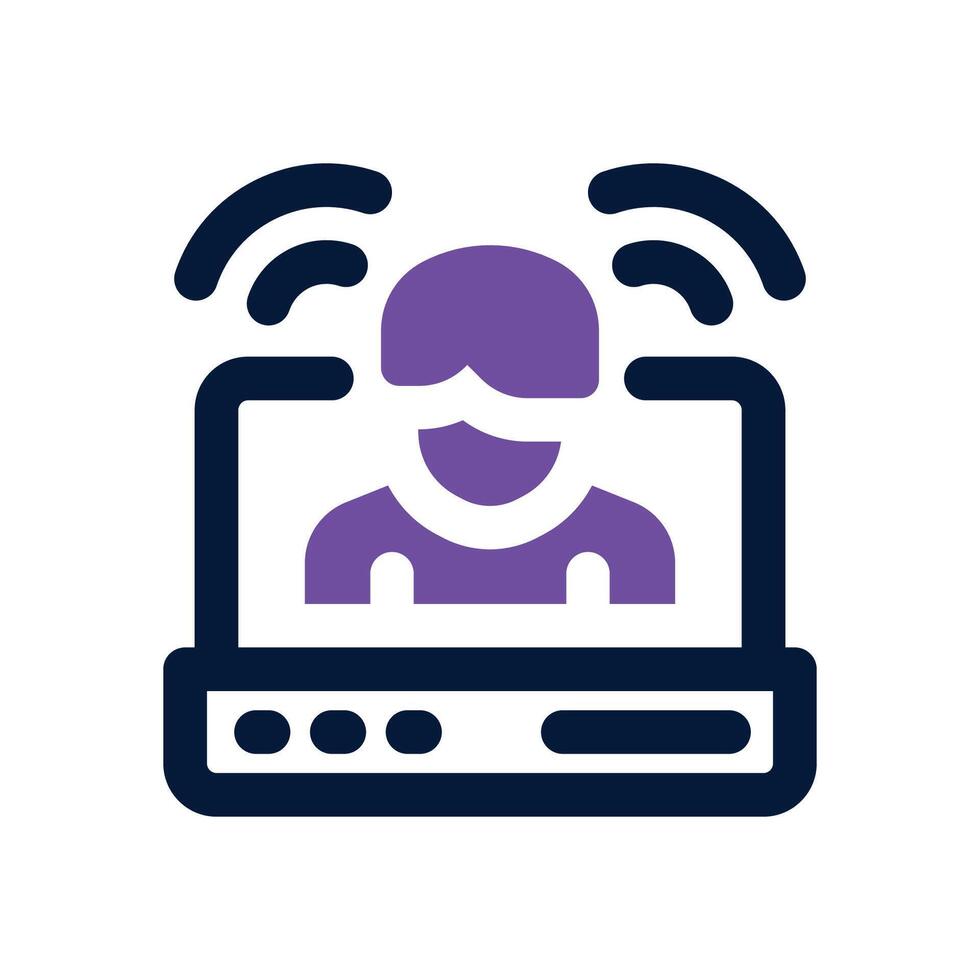 influencer dual tone icon. Sleek and modern icon for websites and mobile apps. vector