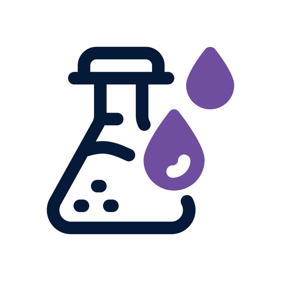 flask dual tone icon. Sleek and modern icon for websites and mobile apps. vector