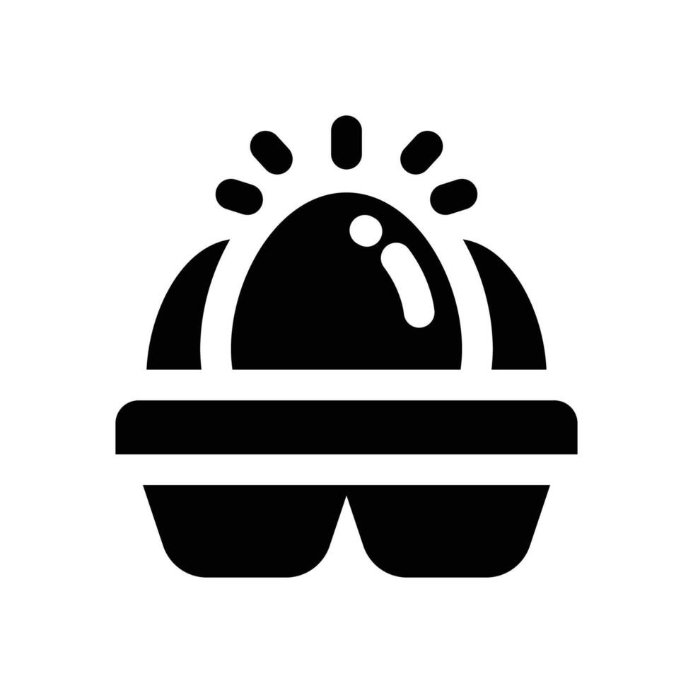 egg glyph icon. Strong and solid icon for websites and mobile apps. vector