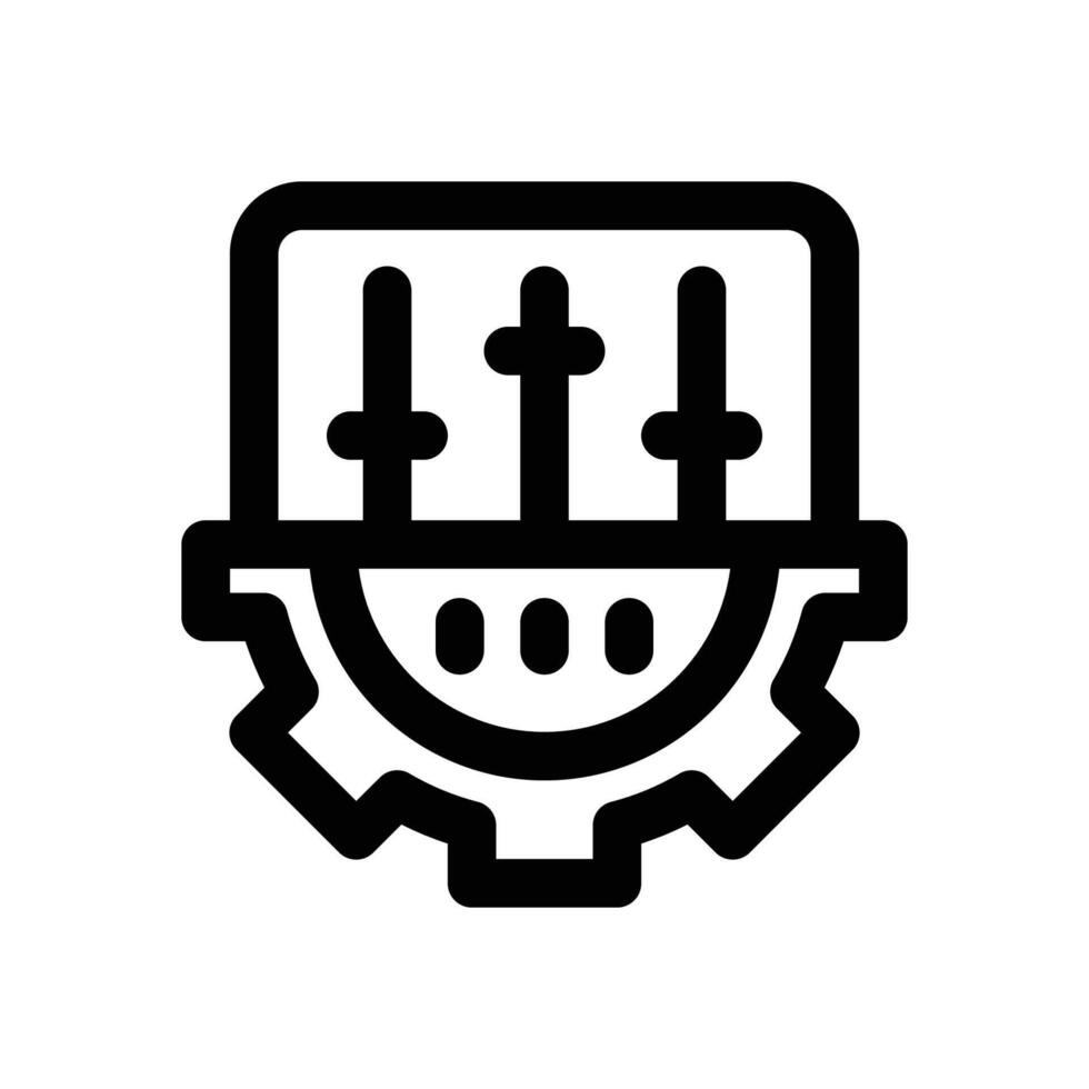 adjustment line icon. Clean and minimalist icon for websites and mobile apps. vector