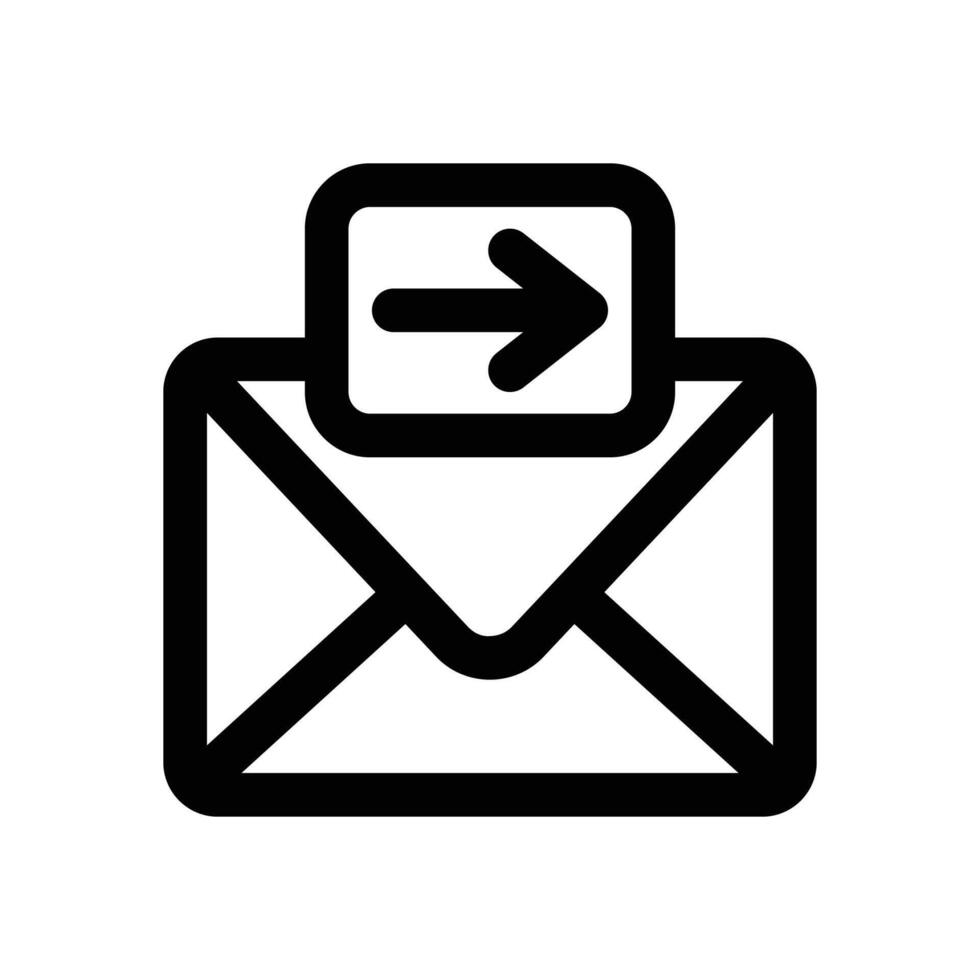 send email line icon. Clean and minimalist icon for websites and mobile apps. vector