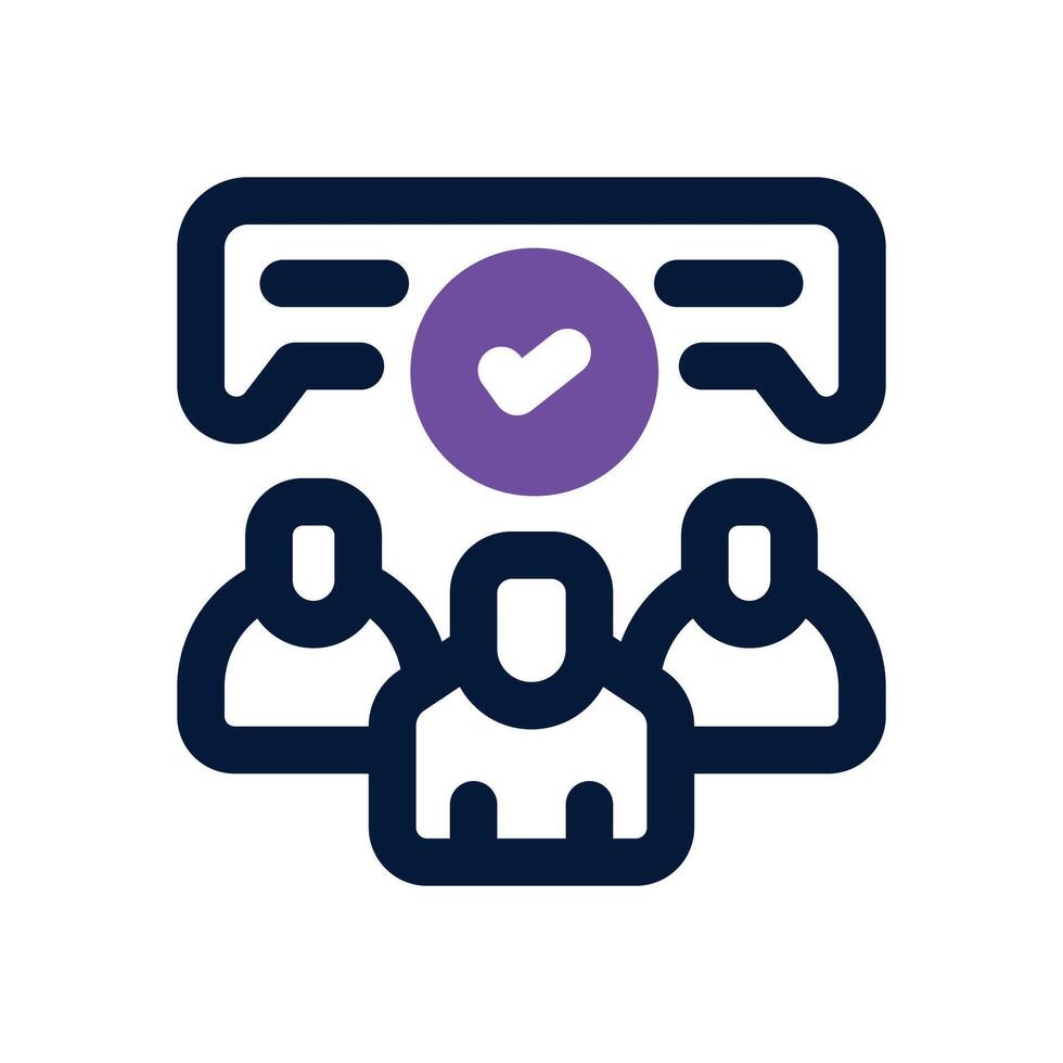 talk dual tone icon. Sleek and modern icon for websites and mobile apps. vector