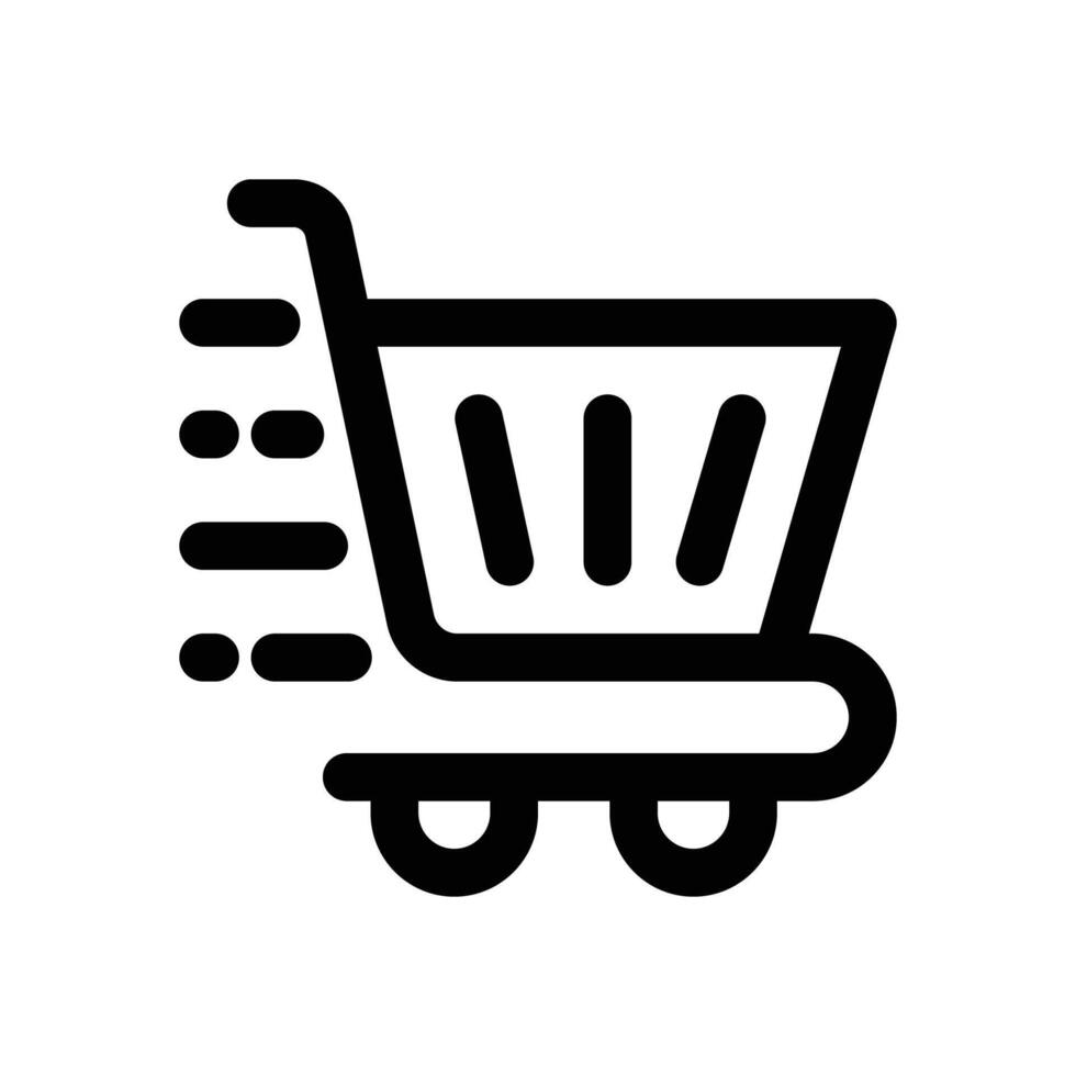 fast delivery line icon. Clean and minimalist icon for websites and mobile apps. vector