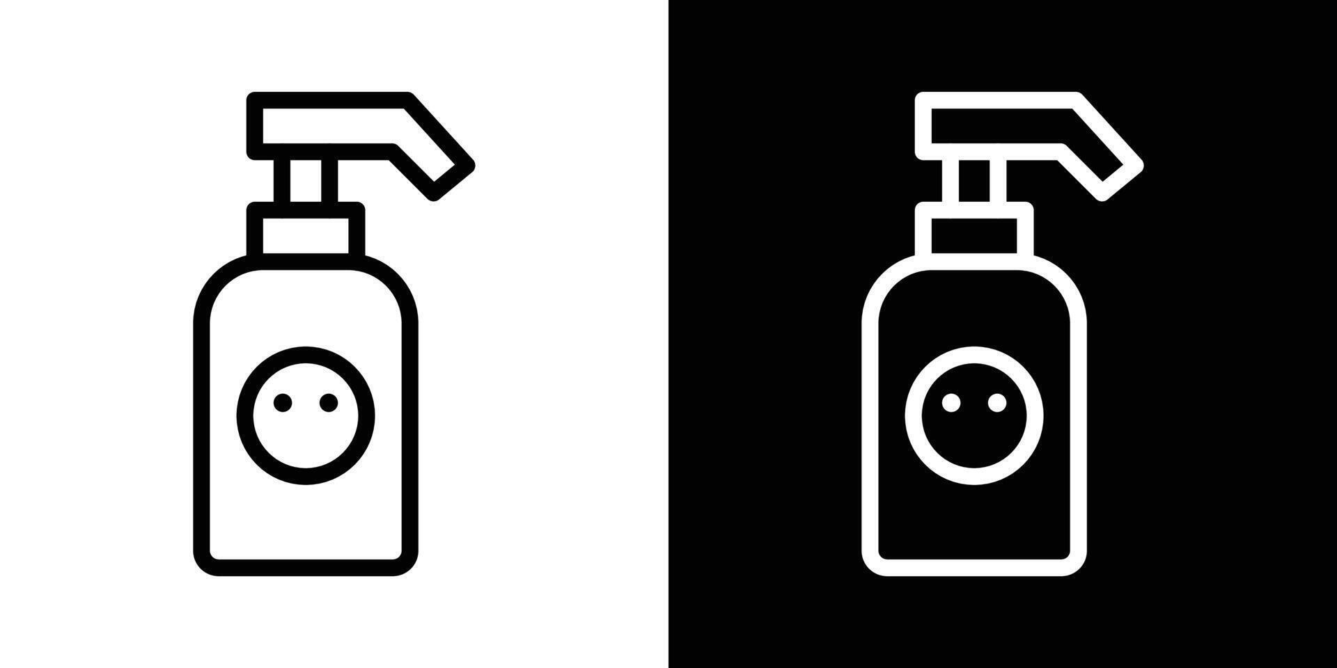 Baby shampoo icons vectors set in stroke line style.. EPS10