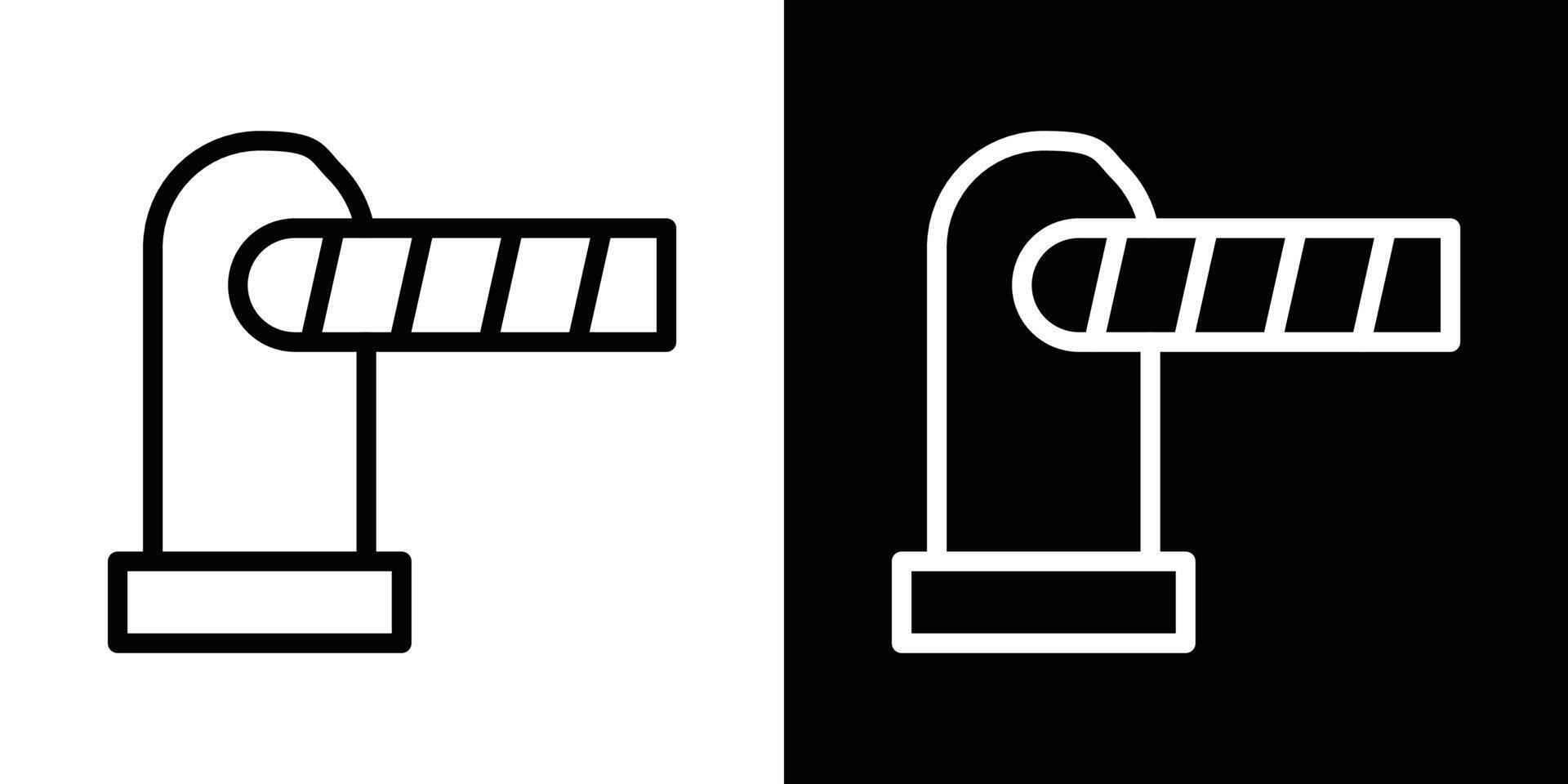Barrier icons vectors set in stroke line style.. EPS10