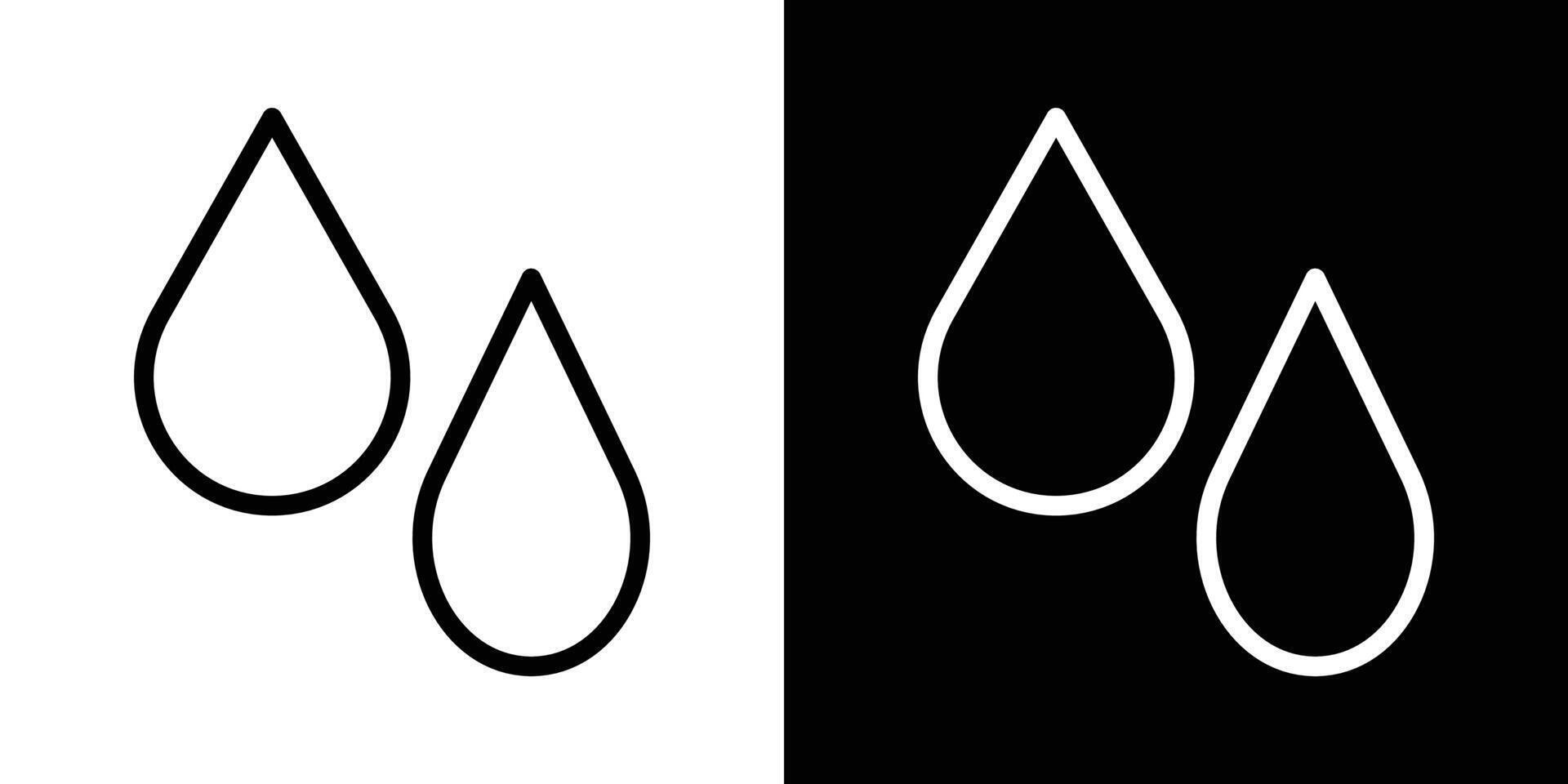 Blood drops icons vectors set in stroke line style.. EPS10