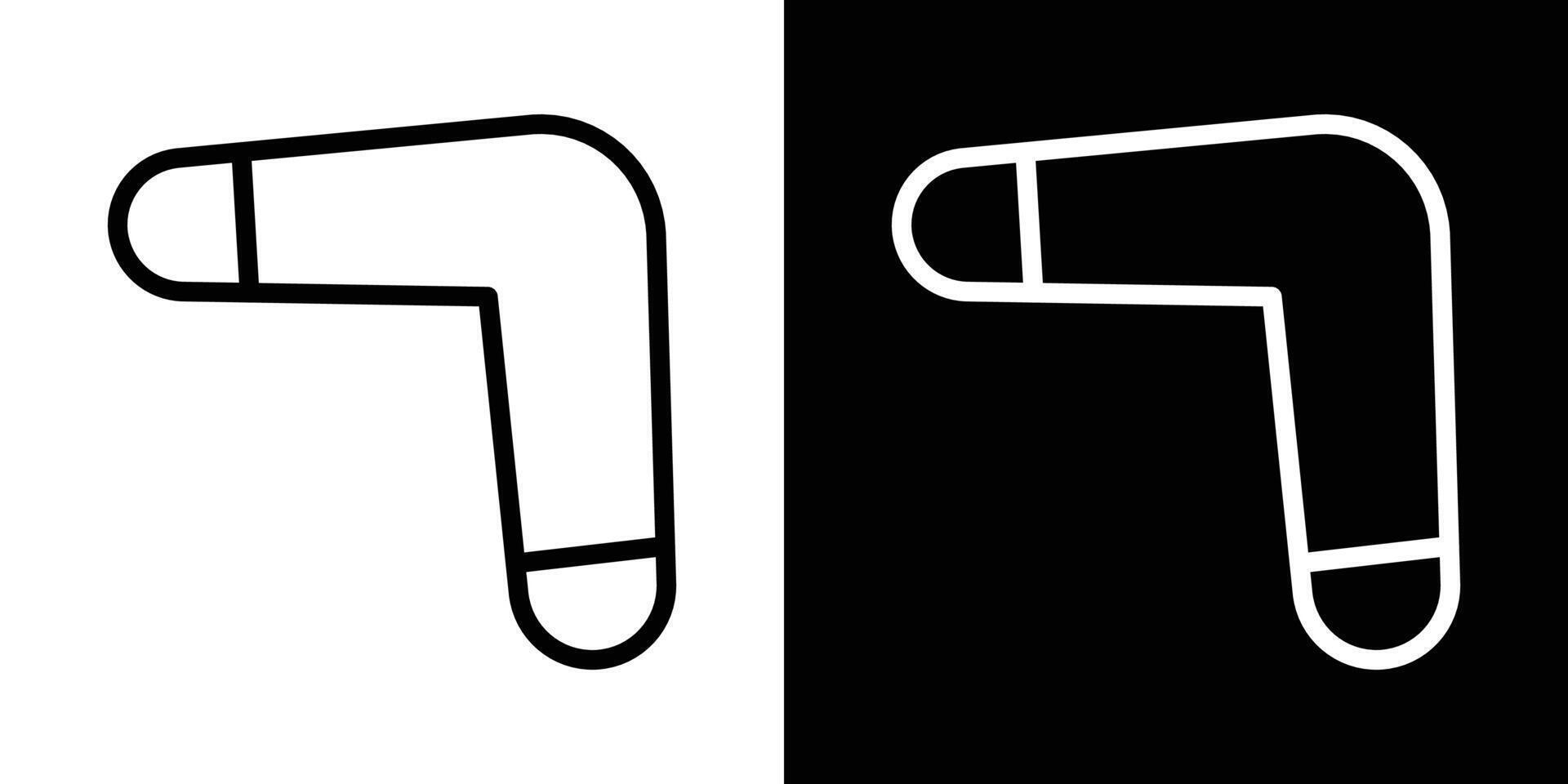 Boomerang icons vectors set in stroke line style.. EPS10